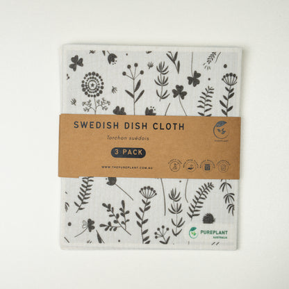 Swedish Dish Cloth - Serenity Garden (3-Pack)