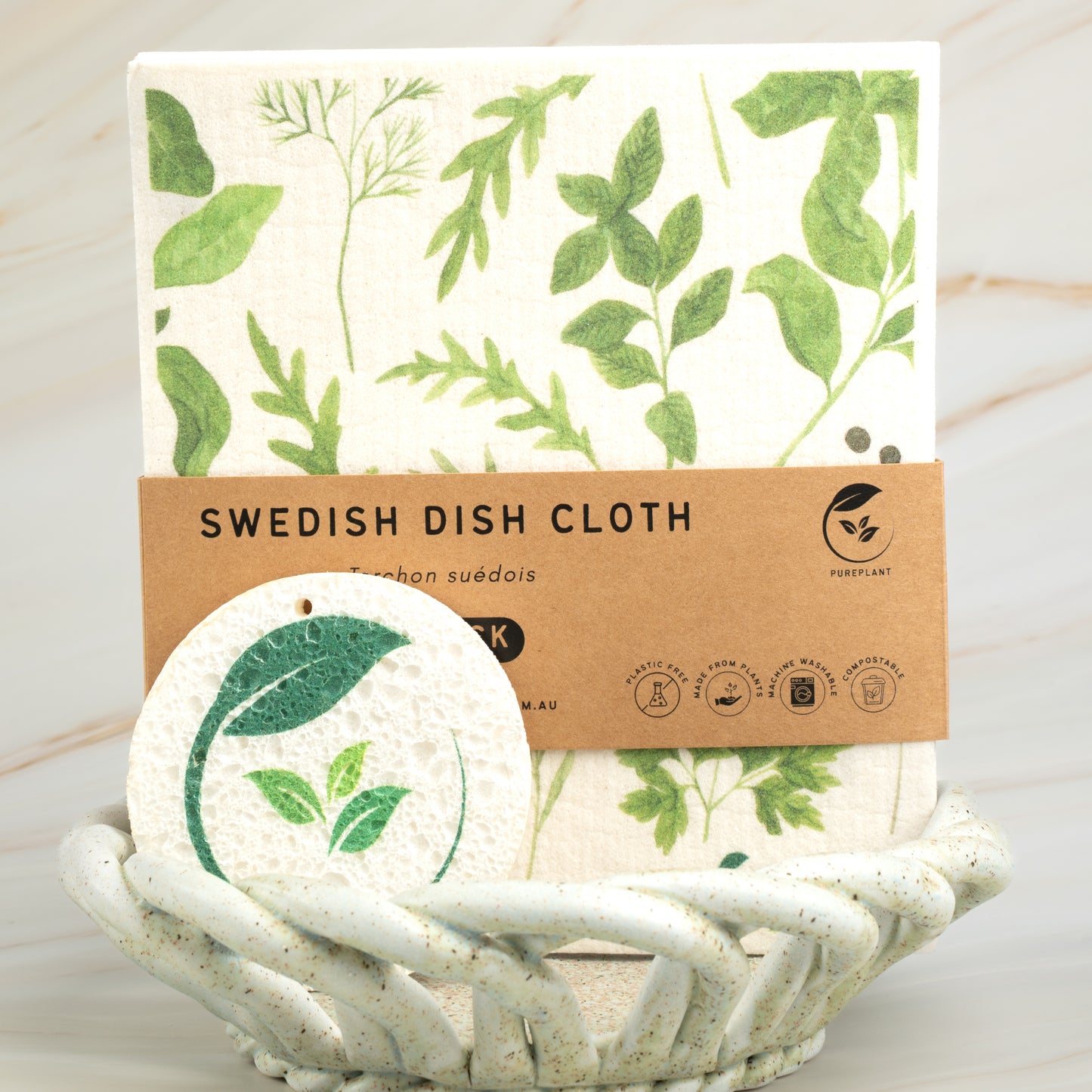 Sponge and Cloth Cleaning Duo