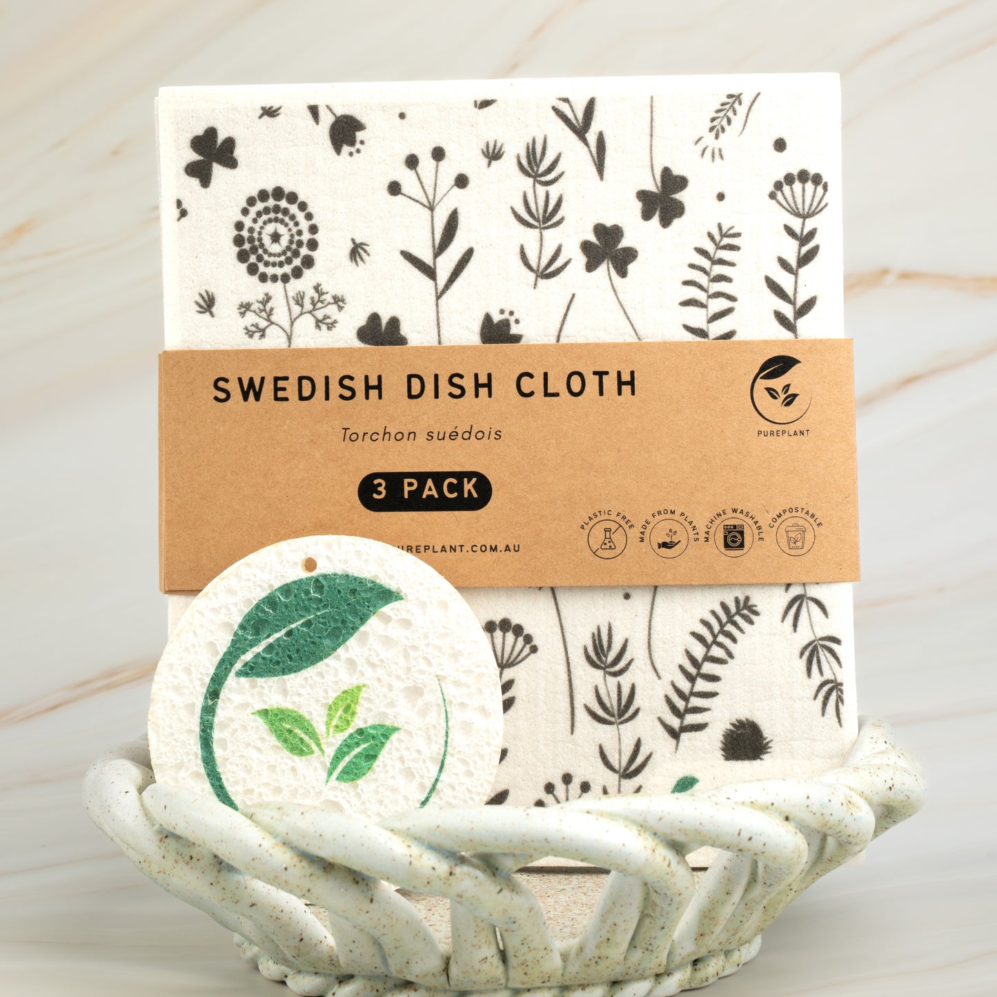 Sponge and Cloth Cleaning Duo